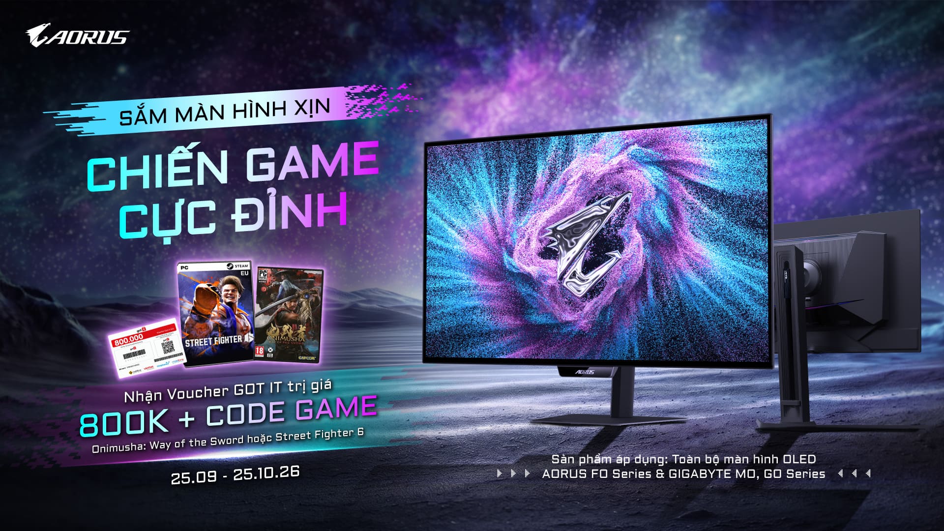 Gigabyte Gaming Monitor Key Visual Promotion